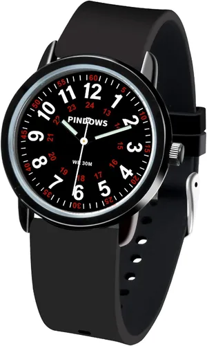 PINDOWS Nurse Watch for Nurses, Doctors, Medical Professionals, Students, Easy to Read Waterproof Women's Men Medical Watch Luminous Dial 1224 Hour