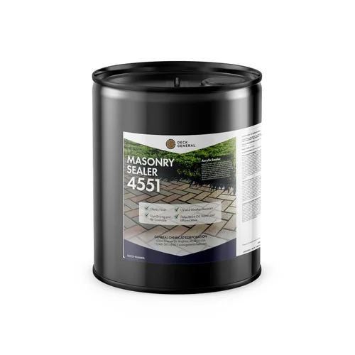 Miniatura 9 de DeckGeneral Sellador acrílico de mampostería 4551 - Sellador de pavimentador de patio para ladrillos y piedras naturales - Sellador hidrofóbico