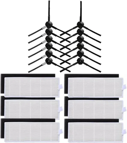 Filtro lateral de filtro HEPA filtro primario compatible con Chuwi Ilife A6 A8 X620 X623 Robot Aspirador Piezas Rodillo Cepillo Principal Reemplazo