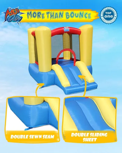Miniatura 3 de Casa de rebote hinchable ACTION AIR, casa de rebote para niños pequeños con soplador para interiores/exteriores, castillo hinchable con costuras