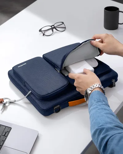 Miniatura 2 de tomtoc Bolso de hombro protector 360 para portátil para MacBook Air de 13 pulgadas 2025 M4/A3240, M3/A3113, M2/A2681, M1/A2337, MacBook Pro M2/M1