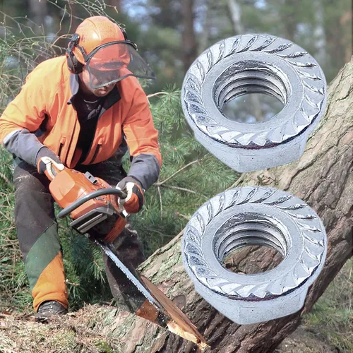 Miniatura 5 de Kit de tuercas de barra 10 piezas para Echo CS-400 Husqvarna 55, 455, 460 Rancher Motosierra Brida Tornillo