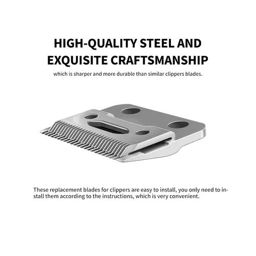 Miniatura 3 de KBDS Cuchillas de repuesto para cortaúpers, pieza de cuchilla de precisión de 2 agujeros compatible con Wahl Magic Clip/Super