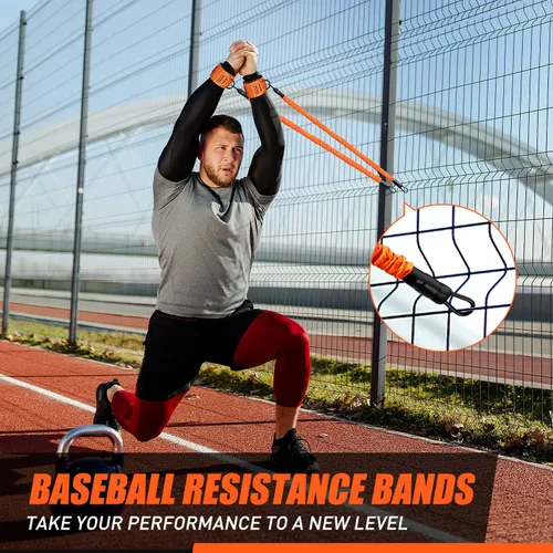 Miniatura 2 de Bandas de béisbol, bandas de brazo de 50 libras y 100 libras para lanzadores de béisbol y sóftbol, atletas jóvenes y adultos mejoran el bateo