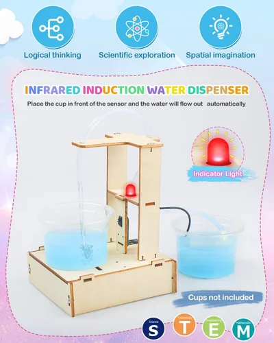 Miniatura 3 de Kits de ciencia STEM Poraxy para niños de 8-10-12 años, 5 juegos de rompecabezas 3D de madera, juguetes para niños de 8-13 años, kits
