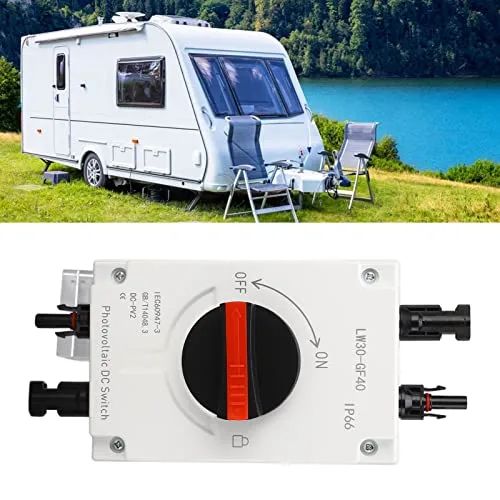Miniatura 2 de Interruptor de desconexión rápida solar fotovoltaica CC 1500 V 32 A, disyuntor miniatura de CC IP66, caja combinada solar para sistema de paneles