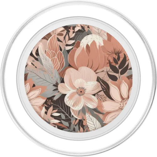 Miniatura 2 de PopSockets MagSafe PopGrip con estampado floral neutro y bohemio para iPhone
