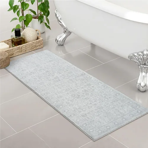 Miniatura 11 de Uphome Alfombra de baño bohemia de 18 x 26 pulgadas, extra suave, antideslizante, absorbente, de secado rápido, lavable a máquina, alfombra de ducha