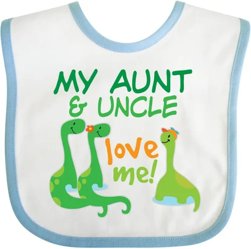 Miniatura 11 de inktastic My Aunt and Uncle Love Me Dinosaur Baby Bib