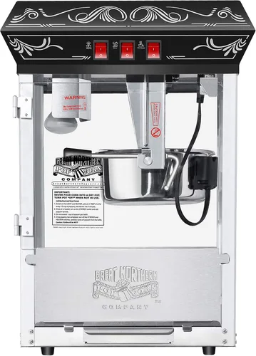 Miniatura 6 de Máquina de palomitas de maíz de mostrador Good Time – Máquina de palomitas de 3 galones, hervidor de 8 oz, calentador y 5 paquetes de granos todo