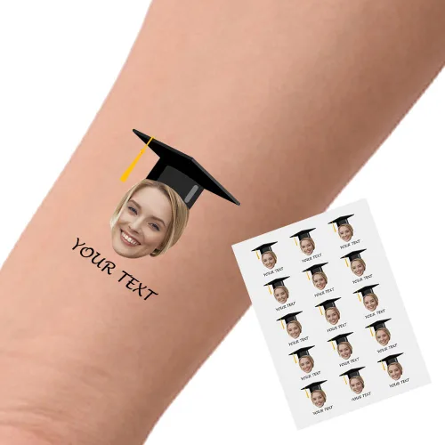 Miniatura 32 de YESCUSTOM Tatuajes temporales personalizados con foto, tatuaje facial personalizado con logotipo para adultos, parejas, mujeres, hombres, tatuajes