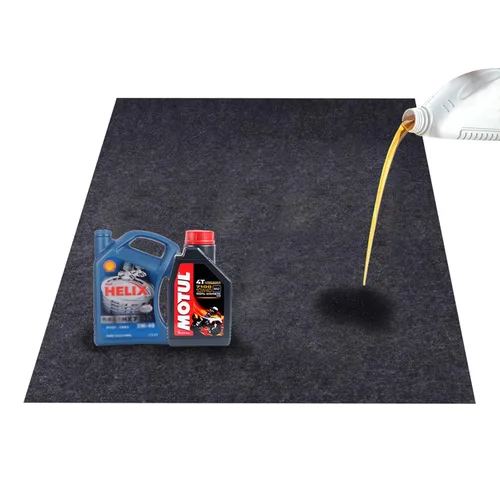 Tapete de fieltro absorbente para suelos de garaje, tapete para derrames de aceite, para debajo del fregadero, protege el suelo del garaje (36 x 48