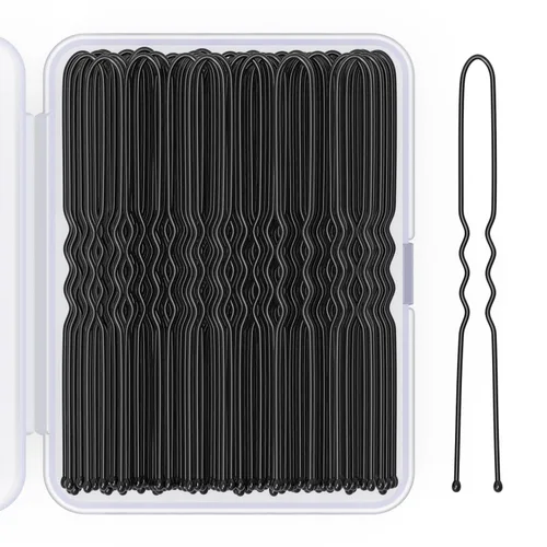Miniatura 5 de Horquillas para el cabello en forma de U de 2.8 pulgadas para mujeres y niñas, pasador de pelo largo para peinados de moño seguros, 100
