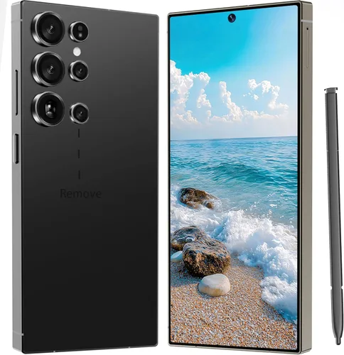 Teléfono I24 Ultra desbloqueado, bolígrafo integrado, batería de teléfono inteligente de 6800 mAh, pantalla HD de 6.8 pulgadas, 8+256 GB con tarjeta