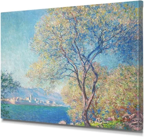 Miniatura 56 de IPIC - Reproducción artística de los lirios de agua de Claude Monet 1906, impresiones giclée coinciden con el marco dorado clásico, arte de pared