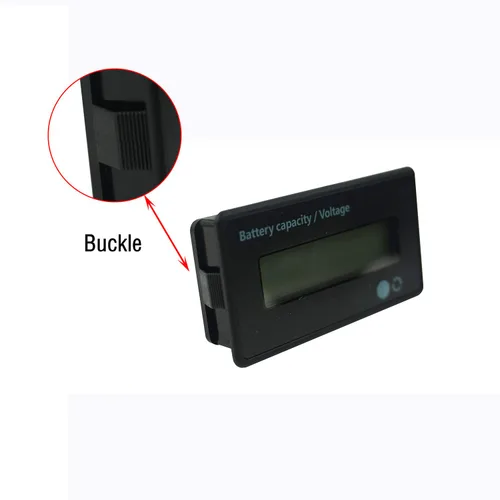 Miniatura 6 de Medidor de batería DC de 12V 24V 36V 48V 72V, indicador medidor monitor de voltaje de capacidad de la batería, probador de batería de ácido-plomo e