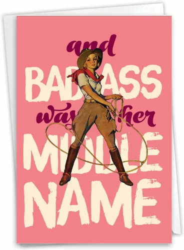 Miniatura 15 de NobleWorks - 1 Tarjeta divertida para todas las ocasiones para mujer - Tarjeta de notas de humor en blanco con sobre - All Hail the Queen C6677OCB