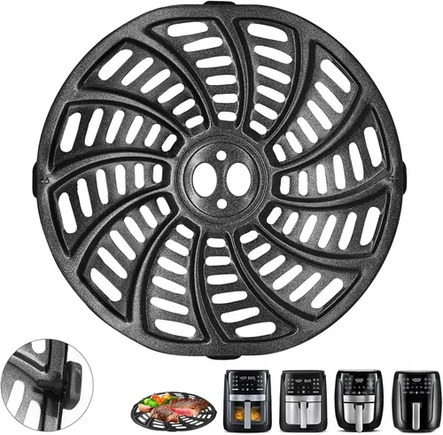 Miniatura 8 de ZuKaYeHome Placa de parrilla para freidora de aire para Gourmia GAF566 GAF536 GAF556 5QT, antiadherente de 8.8 x 8.4 pulgadas, piezas de repuesto
