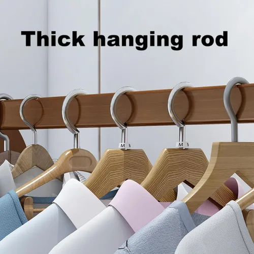 Miniatura 4 de Bamboo Clothes Rack with Wheels,Garment Rack,Multifunctional Entryway Clothing Storage,Hanging Rod for Small Spaces,with Shoe Storage Shelf and 50cm
