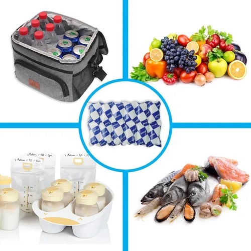 Miniatura 2 de Paquetes de hielo para enfriar y enviar, paquetes de hielo seco de larga duración para envío de alimentos congelados para envío, hojas de hielo
