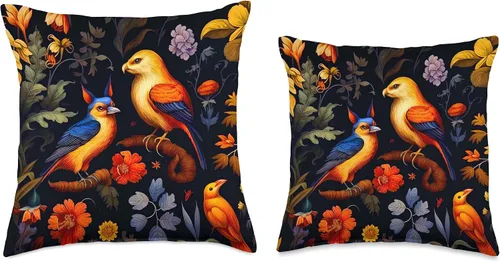 Miniatura 3 de DAG Fauna & Flora Dark Academia Art - Almohada (16 x 16 pulgadas), multicolor