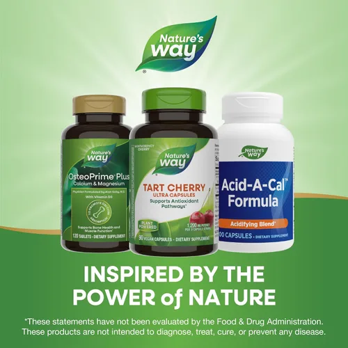 Miniatura 7 de Nature's Way Cápsulas Tart Cherry Ultra, suplemento de antocianina y soporte antioxidante*, 1,200 mg por porción, 90 cápsulas vegetarianas