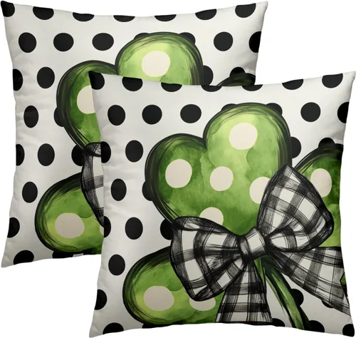 Miniatura 52 de Juego de 2 fundas de cojín decorativas con bandera americana y flores de amapola roja y azul, 16 x 16 pulgadas, fundas cuadradas para sofá, sillón