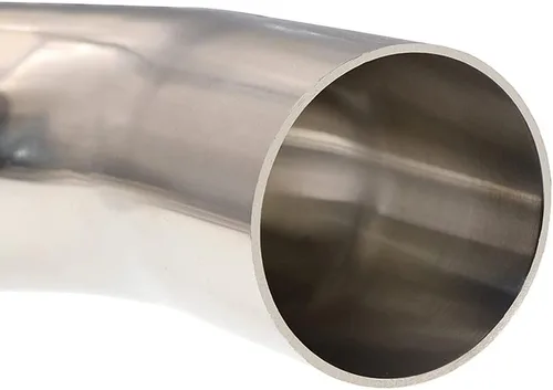 Miniatura 5 de Codo de Acero Inoxidable de 1.77" con Curvatura Mandril de 45° - Pared 16GA/.065" - Patas 2" - Codo de Acero Inoxidable SS304 para Escape Modificado