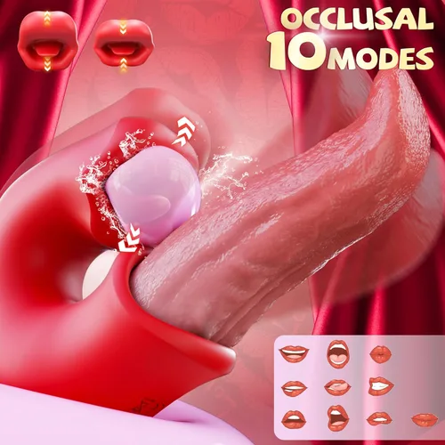 Miniatura 4 de Juguetes sexuales para adultos para mujeres - KERERO vibrador de consolador 3 en 1, juguete sexual de rosa con 10 modos de vibración, oclusión