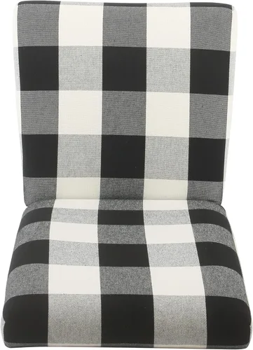 Miniatura 55 de Homepop Silla de comedor con detalles festoneados, sillas de comedor Parsons tapizadas, muebles decorativos para el hogar, tejido gris claro