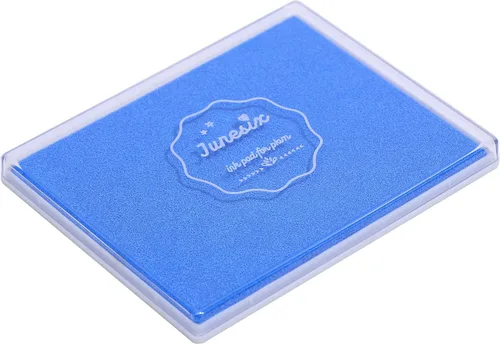 Miniatura 16 de Almohadilla de tinta de 5 x 4 pulgadas para manualidades, almohadilla de sello grande para sellos de goma, pintura de dedos (negro)