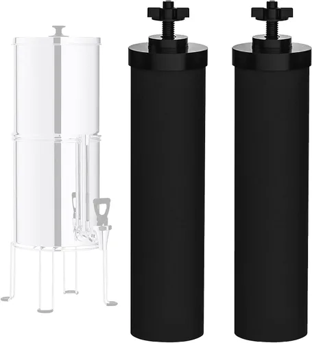Elementos de purificación negros certificados NSF/ANSI 42, para reemplazo de filtros de agua BB9-2®, compatible con el sistema de filtración por