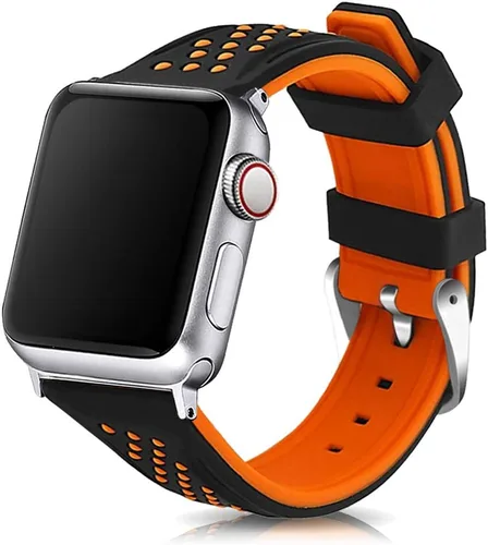 Miniatura 11 de Compatible con correas de Apple Watch de 1.614 in/1.575 in/1.496 in 1.929 in/1.772 in/1.732 in/1.654 in, correa de silicona de repuesto para iWatch