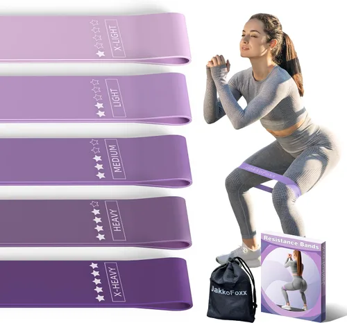 Miniatura 9 de Bandas de ejercicio de resistencia, bandas de resistencia para fitness en casa, estiramiento, entrenamiento de fuerza, terapia física, bandas