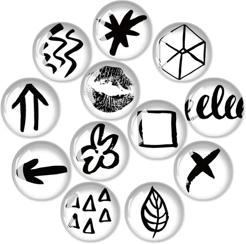 Miniatura 8 de 12 unidades de imanes magnéticos de vidrio para nevera, imanes de cristal para nevera, decoración de imanes fuertes para nevera, imanes fuertes