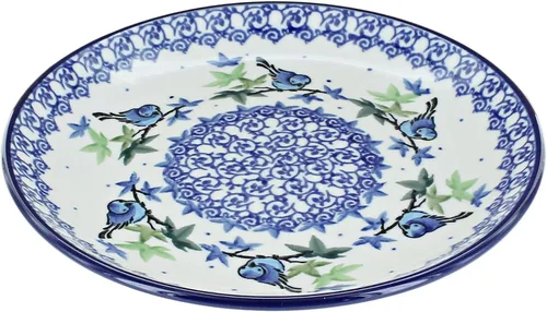 Miniatura 8 de Blue Rose - Plato de postre Blue Alyce - 7.75 pulgadas de diámetro - Hermoso plato para pasteles, aperitivos o aperitivos