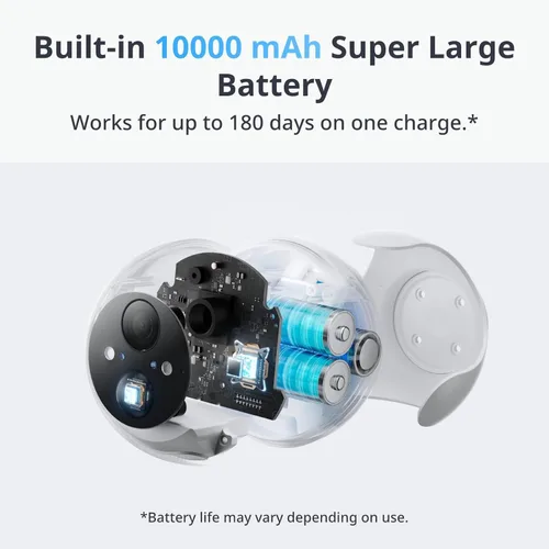 Miniatura 3 de SwitchBot Cámara de seguridad inalámbrica 2K, cámara impermeable para exteriores con batería de 10000 mAh, visión nocturna a color, detección