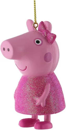 Miniatura 5 de Kurt S. Adler - Adorno de Peppa Pig - Vestido de Navidad con purpurina rosa en caja