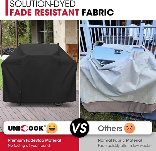 Miniatura 4 de Unicook Funda para parrilla de 30 pulgadas, resistente al agua de servicio pesado, 2 quemadores, cubierta pequeña para barbacoa, compatible