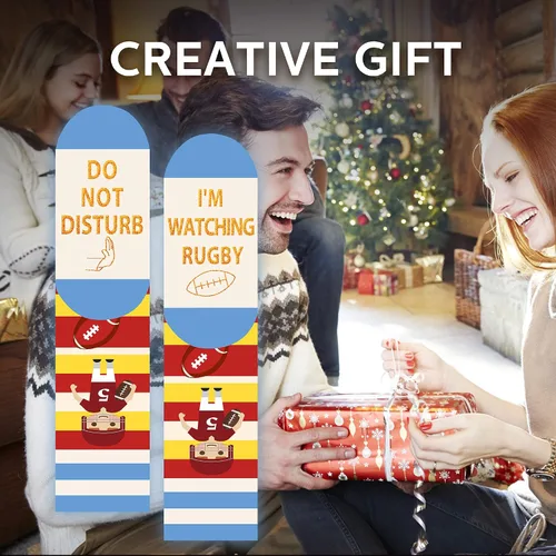 Miniatura 20 de AGRIMONY Calcetines divertidos con texto en inglés «Do Not Disturb Gaming» para hombres, mujeres, adolescentes, niños, Pascua, padres, cumpleaños