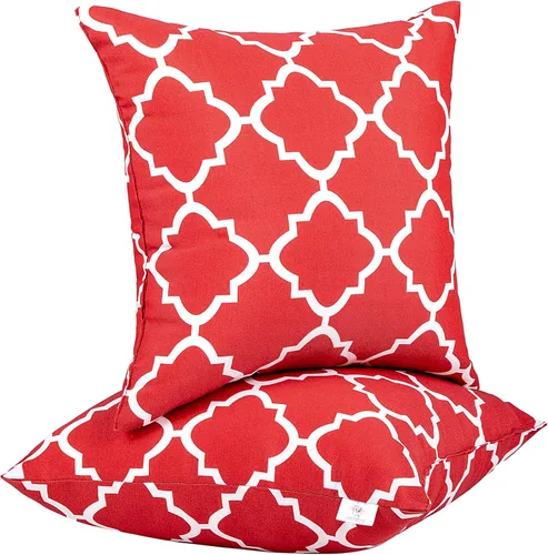 Miniatura 11 de JMGBird Almohadas impermeables para exteriores de 18 x 18 pulgadas para muebles de patio, cama, sofá y sofá Almohadas de exterior con inserto