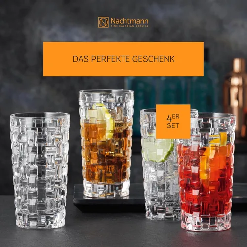 Miniatura 5 de Nachtmann Dancing Stars Bossa Nova Collection - Juego de 4 vasos de cristal transparente, para cócteles y bebidas frías, 14 onzas, apto