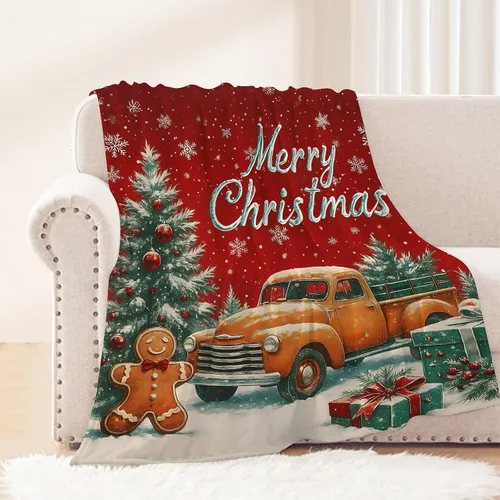 Miniatura 15 de Manta de Navidad para bebé, pequeña, roja, con copos de nieve de Navidad, manta de invierno y vacaciones, manta para arrullo de niños pequeños
