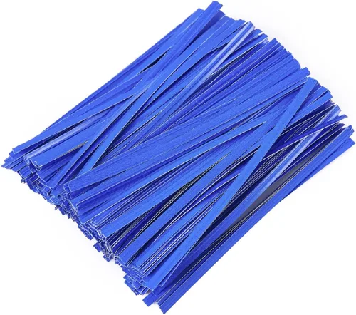 Miniatura 4 de Tangyinrd 1000 Pzas Lazos de Torsión Rojos de 5", Lazos para Plantas Lazos para Cables Lazos Reutilizables para Pan para Bolsas de Fiesta Celofán