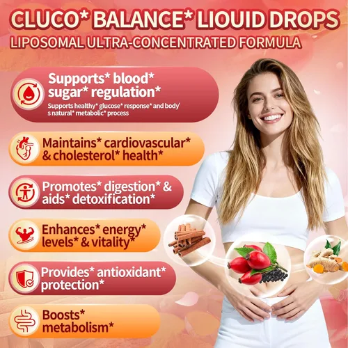 Miniatura 2 de Gotas líquidas de suplemento de Berberina 14 en 1 con canela de Ceilán, 1800mg + tecnología liposomal 30:1 con pimienta de cayena, guanábana, cromo