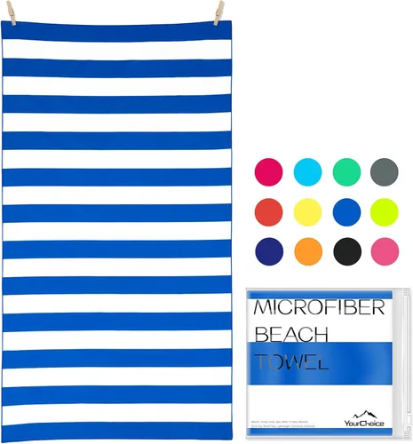 Miniatura 12 de Your Choice - Juego de toallas de microfibra de secado rápido para playa, viajes, natación, piscina, campamento, actividades al aire libre y toalla