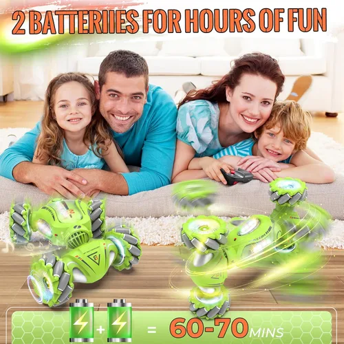 Miniatura 3 de Fosgoit Juguete de auto de acrobacias RC con detección de gestos para niños y niñas de 6 a 12 años, regalos de cumpleaños para niños, auto RC
