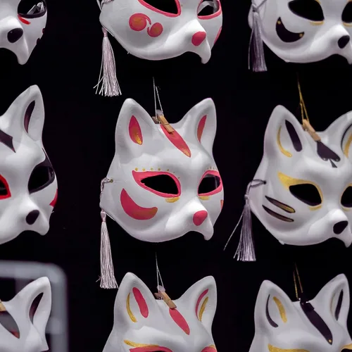 Miniatura 7 de Qavctw DIY White Masks Paper Cosplay Christmas Party Mask Unpainted Plain Craft Masquerade Masks