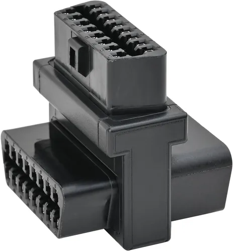 Miniatura 3 de iKKEGOL Cable divisor OBD2 de bolsillo, OBD II completo de 16 pines, 1 macho a doble hembra, 1 a 2 T, convertidor adaptador de extensión de 2 vías