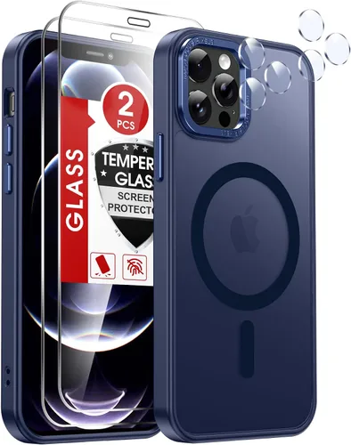 Miniatura 13 de LeYi Funda para iPhone XR: con protector de pantalla X2 + 2 funda para cámara [compatible con MagSafe] Funda protectora magnética i iphoneXR